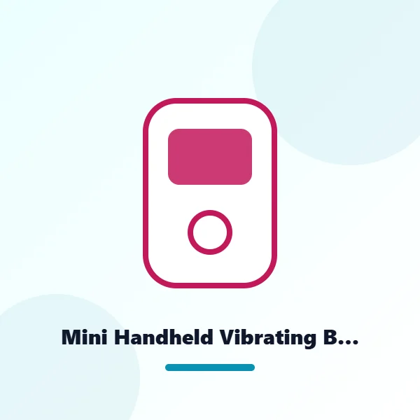 Mini Handheld Vibrating Body Massager Apple Electric Massager