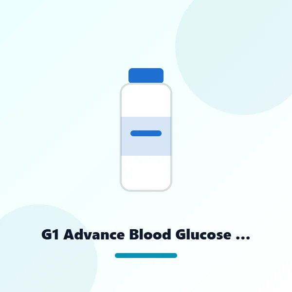 G1 Advance Blood Glucose Strip 50's Vial