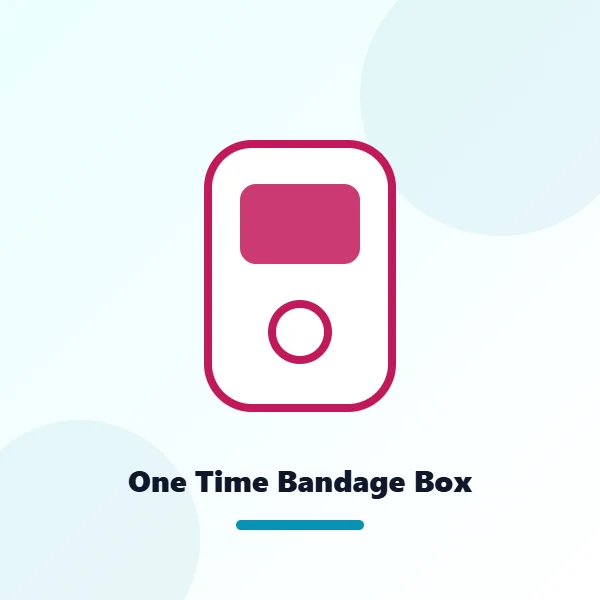 One Time Bandage Box