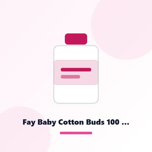 Fay Baby Cotton Buds 100 Pcs Zip Bag