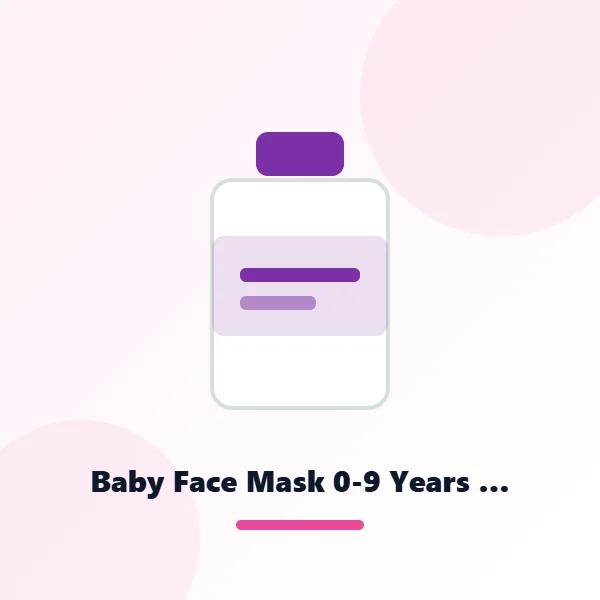 Baby Face Mask 0-9 Years 3D Cartoon Printed Tissue Fabric Washable and Reusable Baby Face Mask