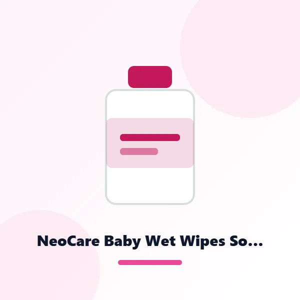 NeoCare Baby Wet Wipes Soft Fabric 120 Pieces