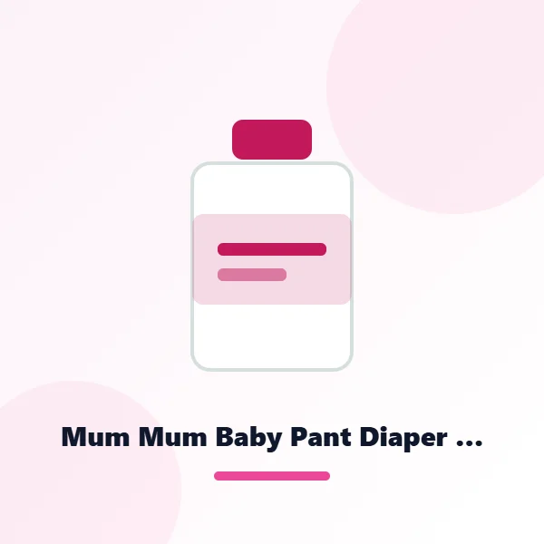 Mum Mum Baby Pant Diaper 40Pcs M (7-12Kg)