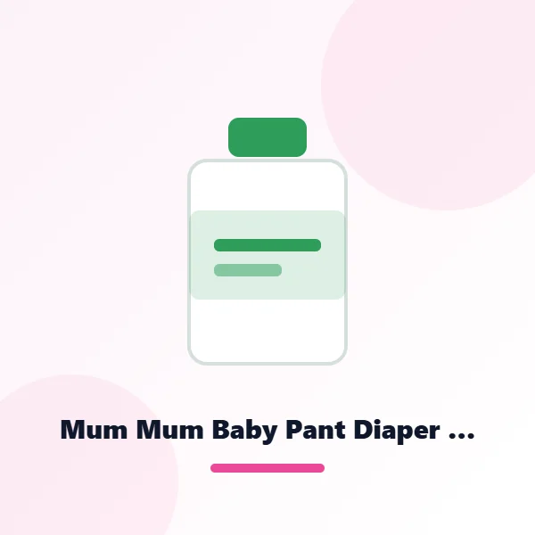 Mum Mum Baby Pant Diaper 42Pcs S (4-8Kg)