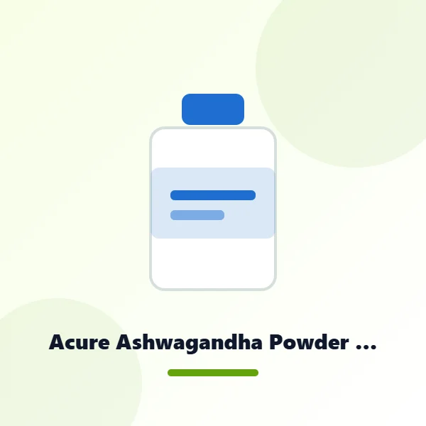 Acure Ashwagandha Powder - একিউর অশ্বগন্ধার গুঁড়া
