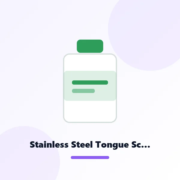 Stainless Steel Tongue Scraper Cleaners For Oral Care Reducing Bad Breath Tool for Adults & Kids