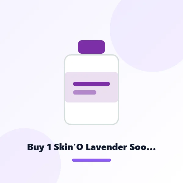 Buy 1 Skin'O Lavender Soothing Shower Gel 220ml & Get 1 Free